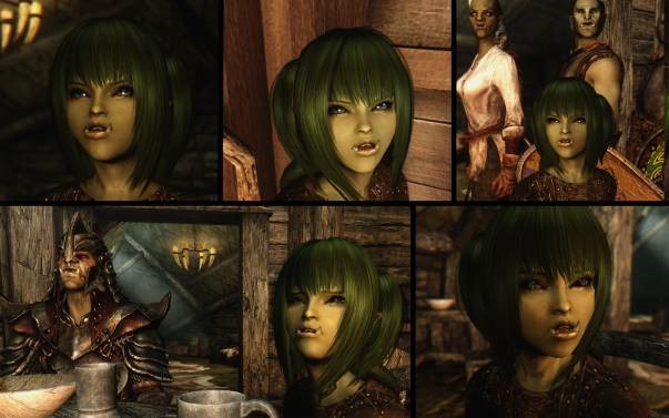 Portraits de plusieurs orcs dans World of Warcraft